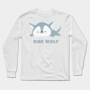 Kawaii Dire Wolf Long Sleeve T-Shirt